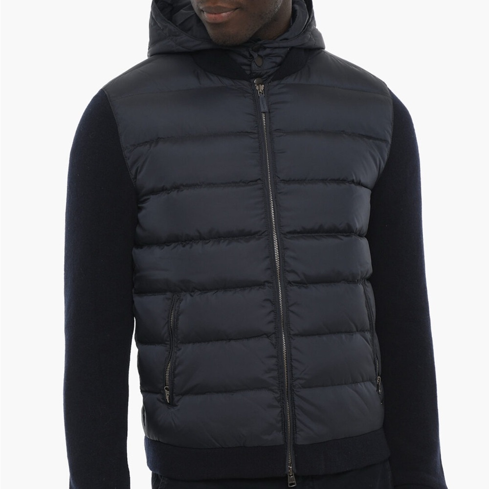 Men's Woolrich Black Puffer and Wool Jacket
